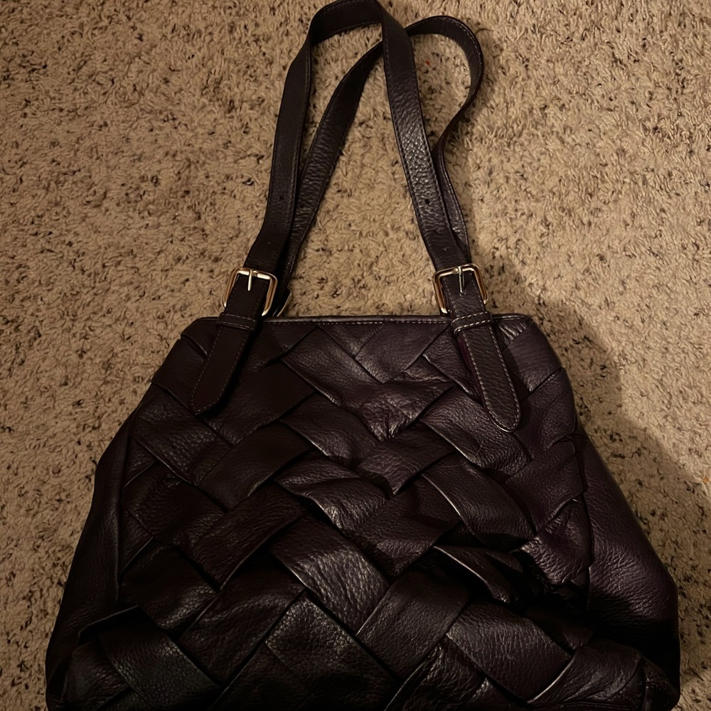 Cole Haan Purple Leather Purse